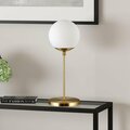 Henn & Hart Theia Brass Globe & Stem Table Lamp TL0292